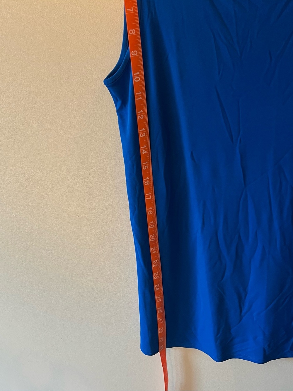 Eileen Fisher Blue Silk Scoop Neck Tunic Tank Top Sz Large - Picture 6 of 6